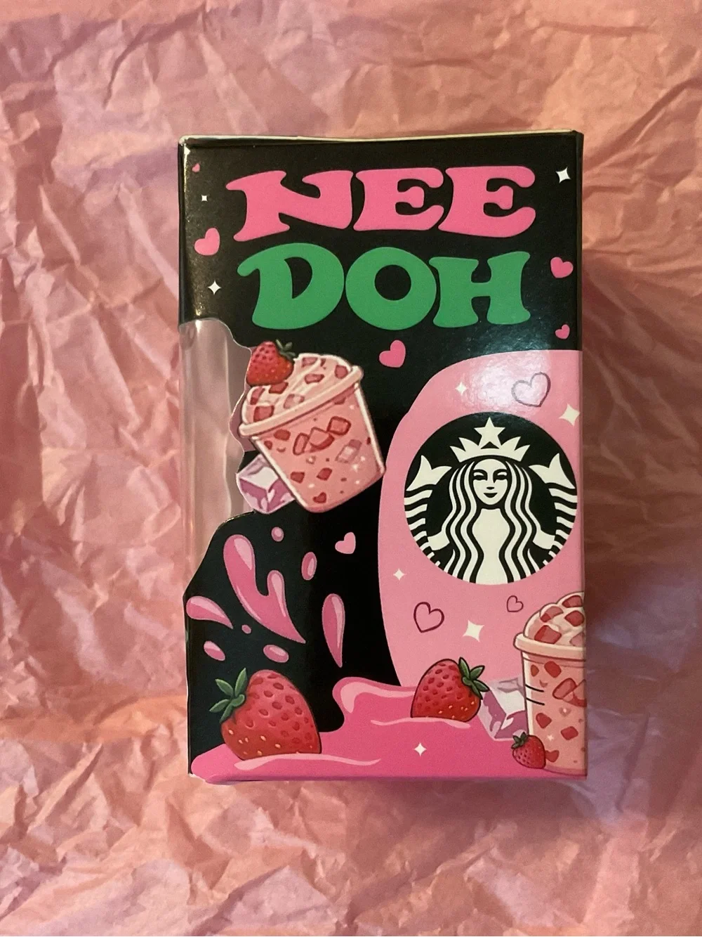 Starbucks Strawberry Drink NeeDoh🍓💗